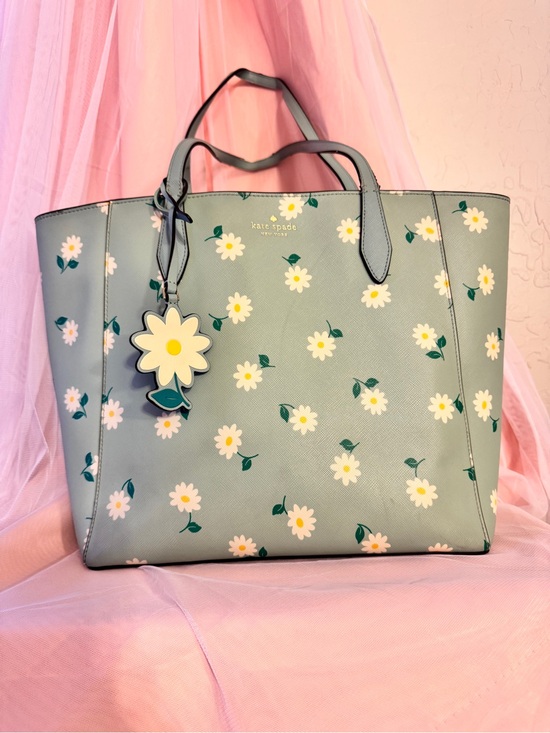 kate spade Handbags - 👜[🌼Excellent]Kate Spade Daisy Print Tote Bag Light Blue Floral Shoulder Purse